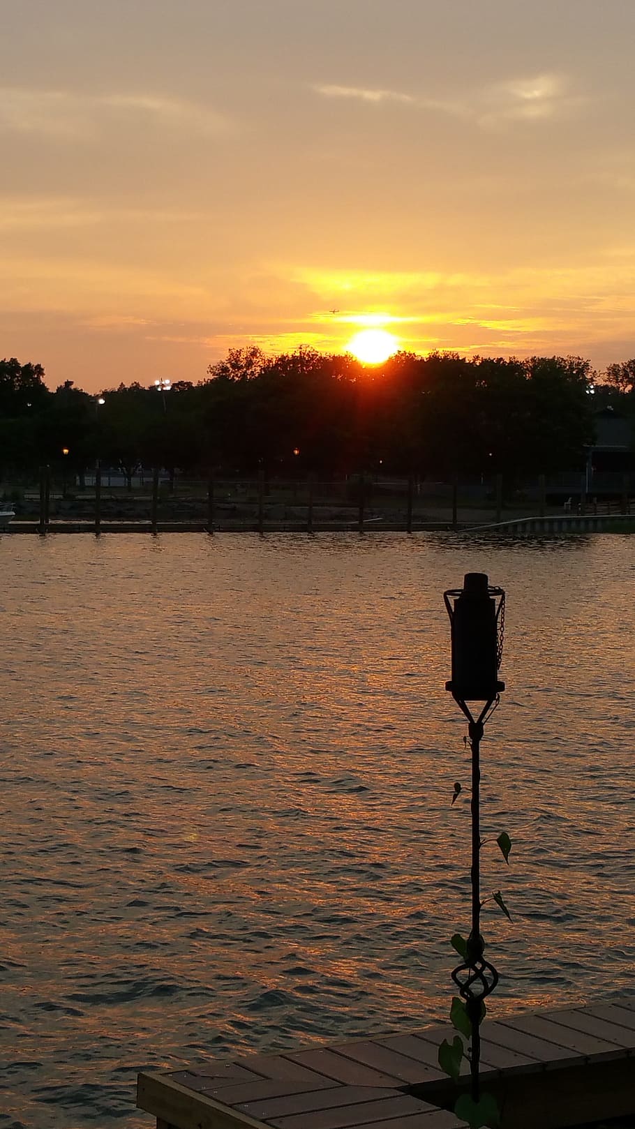 sunset, sky, evening, night, water, waterfront, beauty in nature HD wallpaper