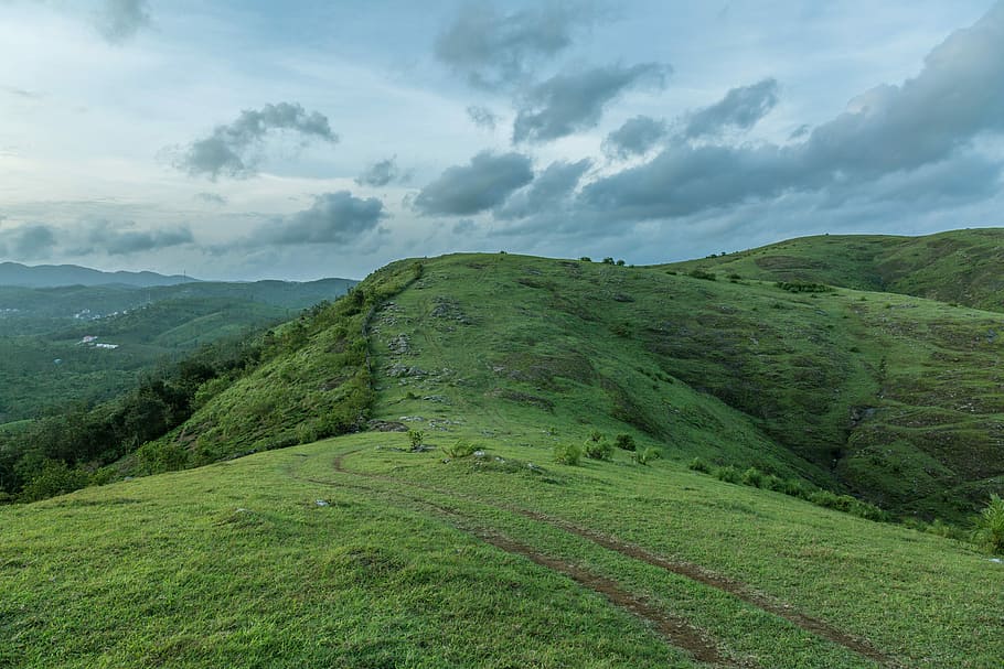 Meadows, Landscape, Greenery, Cloud, kerala, nature, hill, mountain HD wallpaper