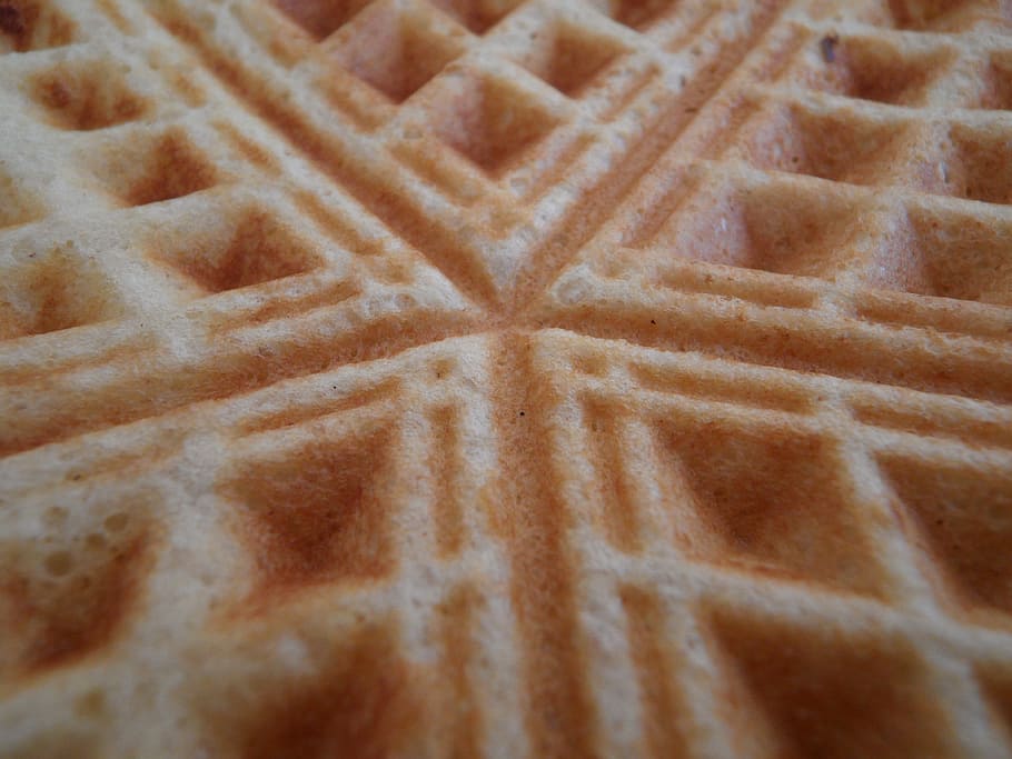 waffle, background, structure, close, texture, dough, baked HD wallpaper
