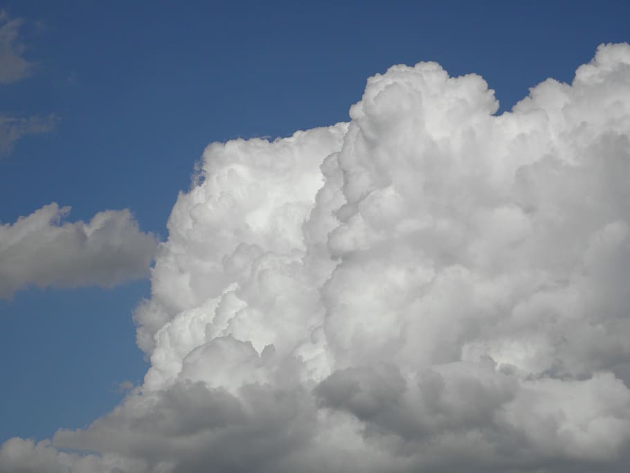 clouds, scenery, sky, greece, summer, nature, weather, blue HD wallpaper
