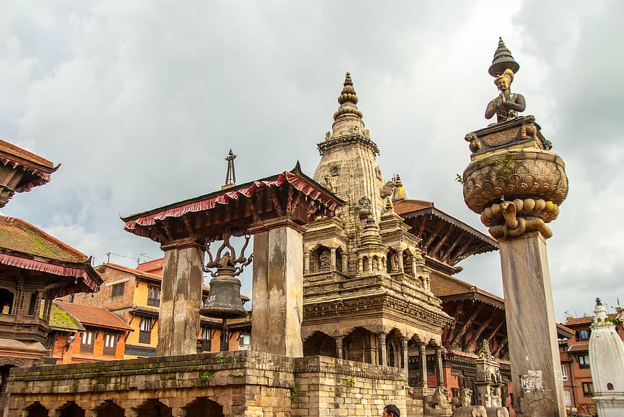 india, nepal, asia, travel, kathmandu, architecture, building exterior, HD wallpaper