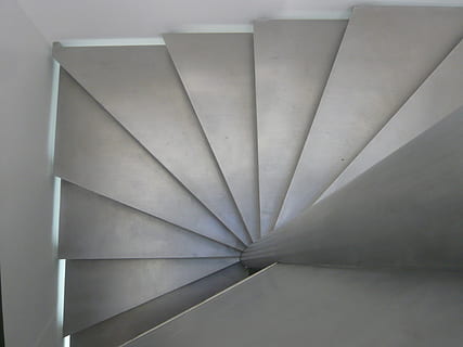 stage, ladder, up, down, lifting, fall, grey, millionsi, abstract HD wallpaper