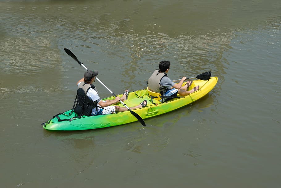 kayak, kayaking, people, water, sport, summer, nature, leisure