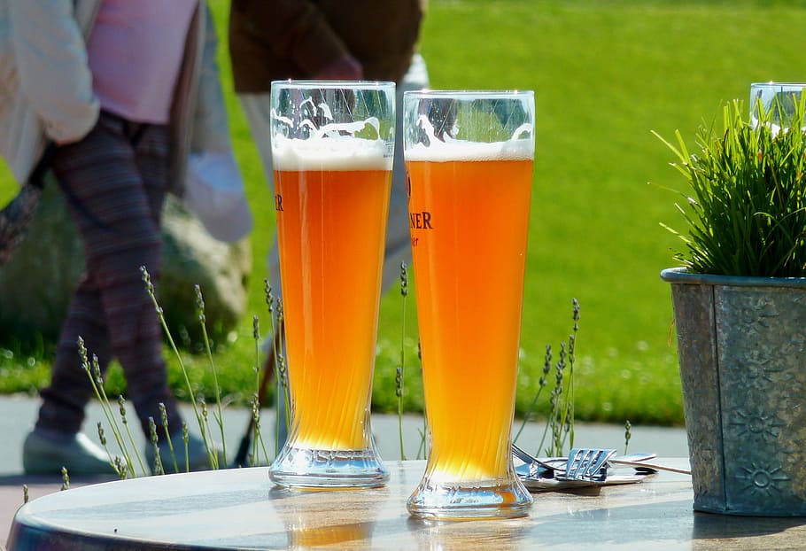 Wheat Beer, Drink, Glass, refreshment, cold, summer, thirst HD wallpaper