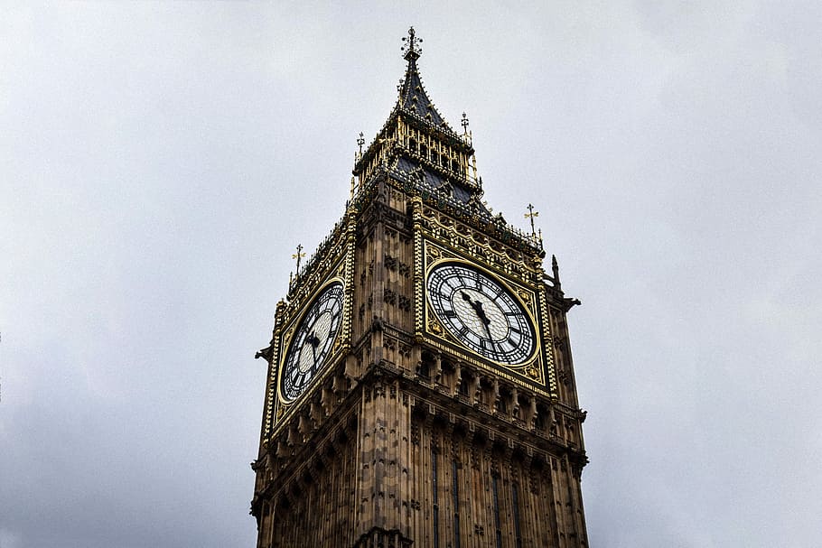 Big Ben, London at daytime, Big Ben, London, tower, clock, building HD wallpaper