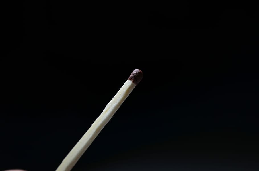 Match, Focus, Background, Style, black, space, macro, objects HD wallpaper
