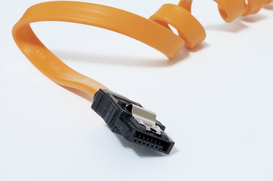 black and brown computer cable, technology, hard drive, server HD wallpaper