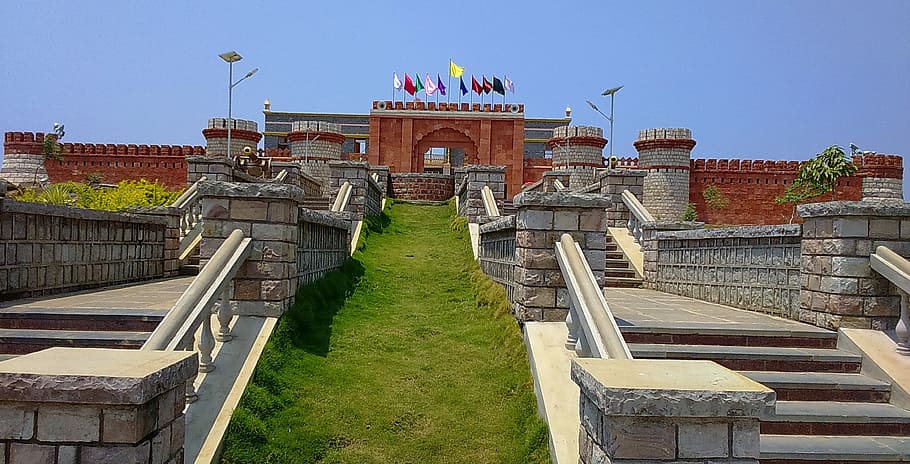 fort, wall, entrance, gate, memorial, building, architecture