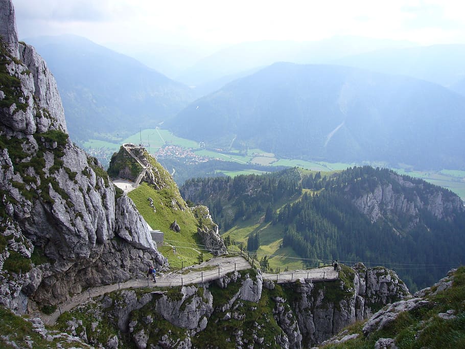 mountain, wendelstein, rock, scenics - nature, mountain range HD wallpaper