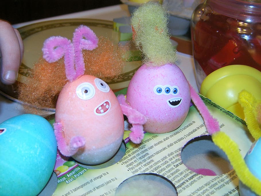 easter, egg, easter egg, holiday, spring, decoration, monster HD wallpaper