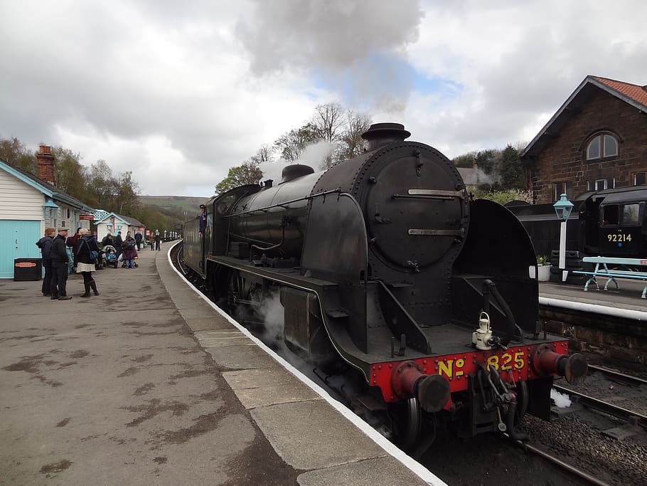 north yorks, railway, engine, rail transportation, train, mode of transportation HD wallpaper