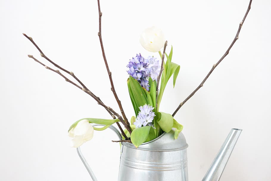 Spring Flowers, Decoration, vase, bouquet, plant, nature, springtime HD wallpaper