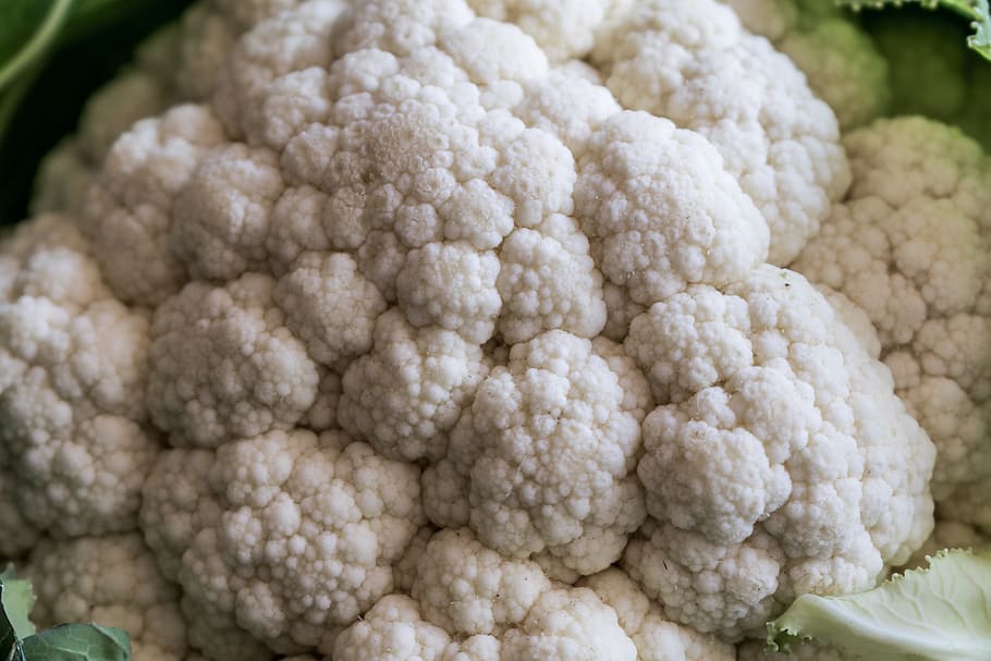 cauliflower, Vegetables, white, green, raw, raw food, white green HD wallpaper