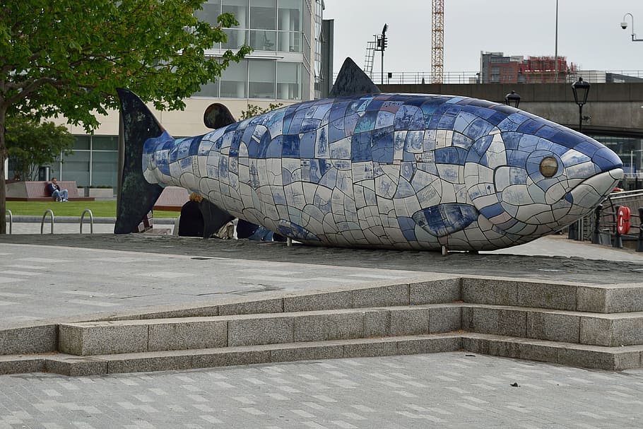 belfast, monument, fish, architecture, built structure, building exterior HD wallpaper