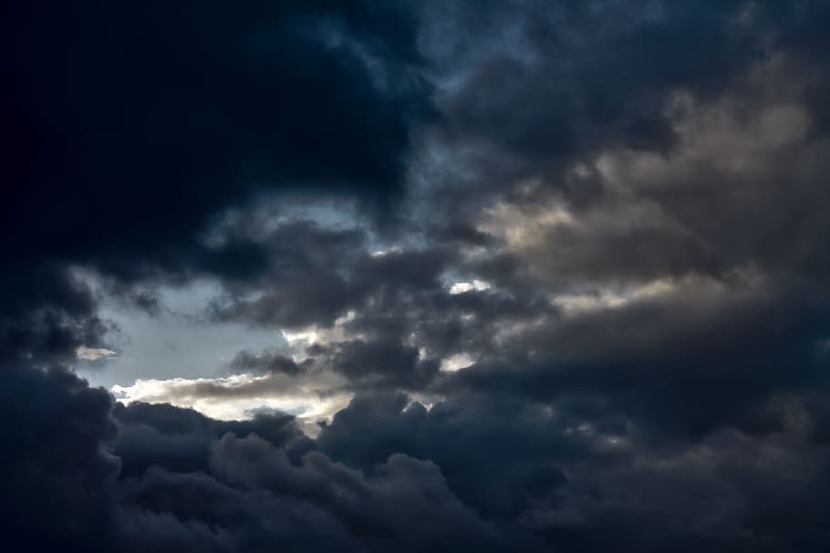 nimbus clouds, storm, rain, sky, dark, cloud - sky, cloudscape HD wallpaper