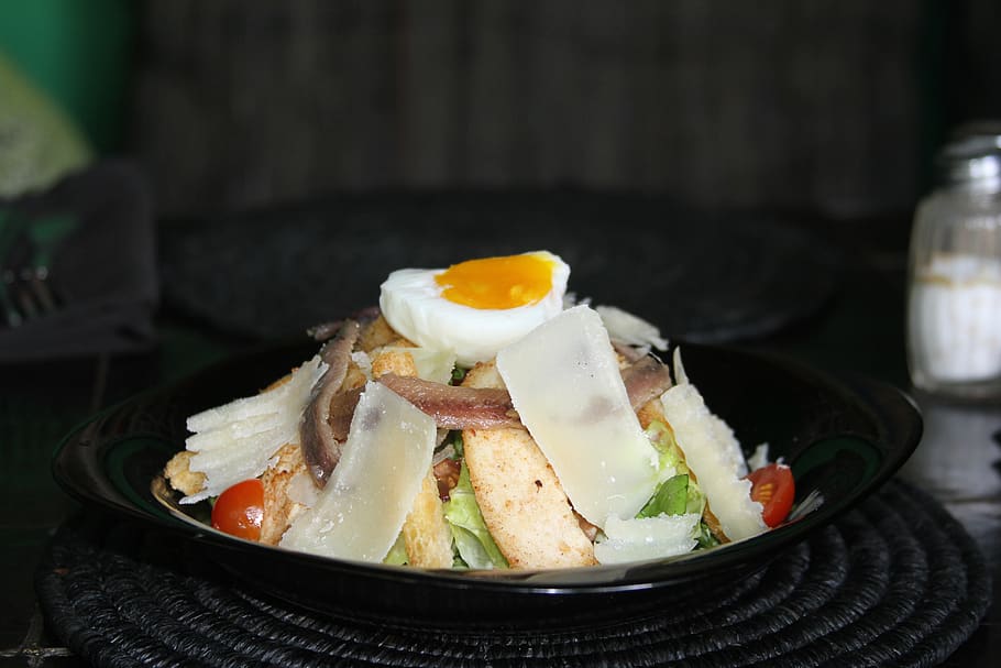 salad, entry, flat, dessert, egg, parmesan, tomato, cherry HD wallpaper