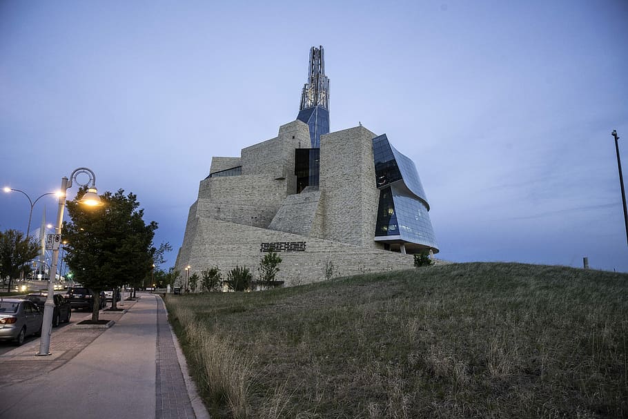 View of the Human Rights Museum in Winnipeg, architecture, canada