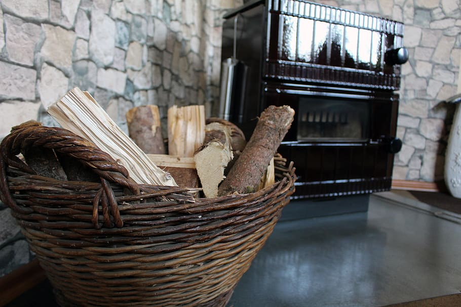 wood, basket, container, wicker, no people, day, focus on foreground HD wallpaper