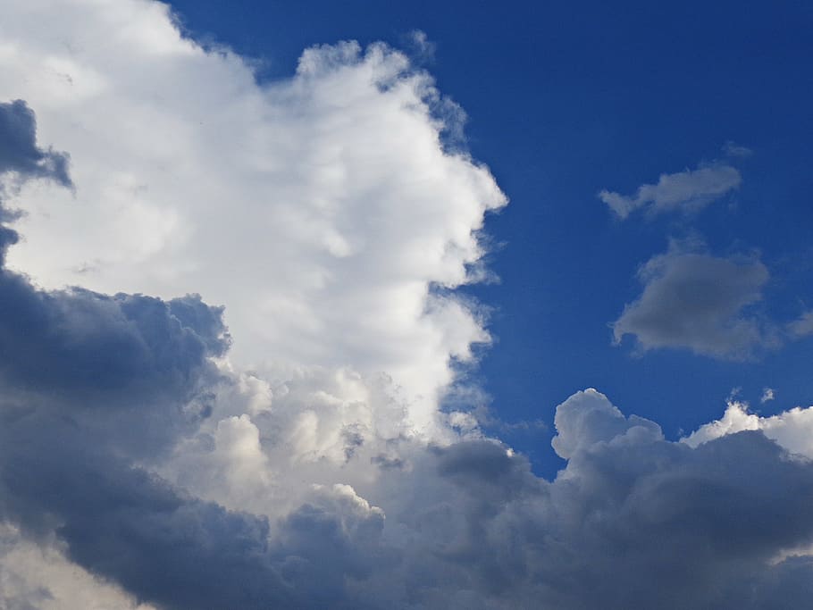 sky, clouds, cloud cover, nature, blue sky, glomerulus, the beauty of nature HD wallpaper