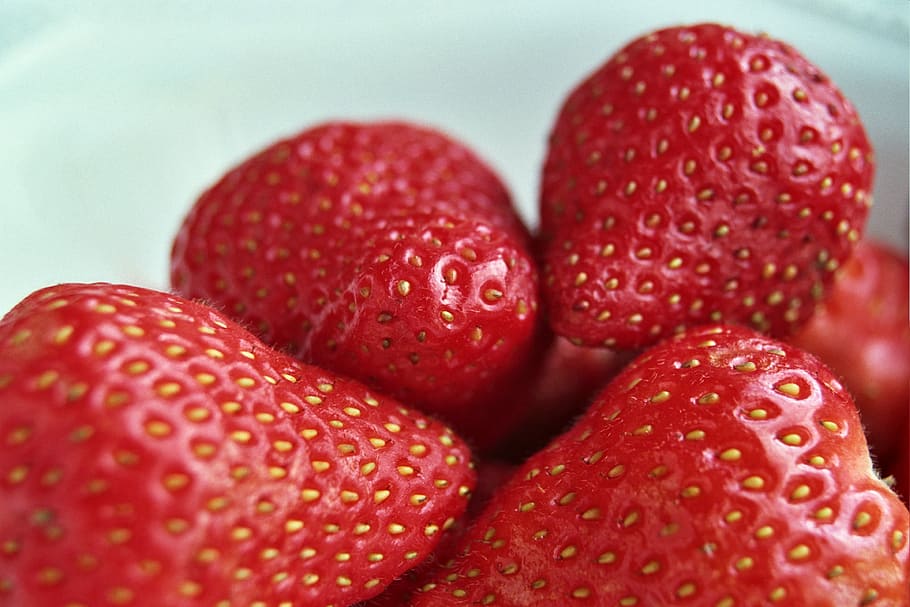 Strawberries, Red, Fruit, Healthy, nutrient, edible, delicious HD wallpaper