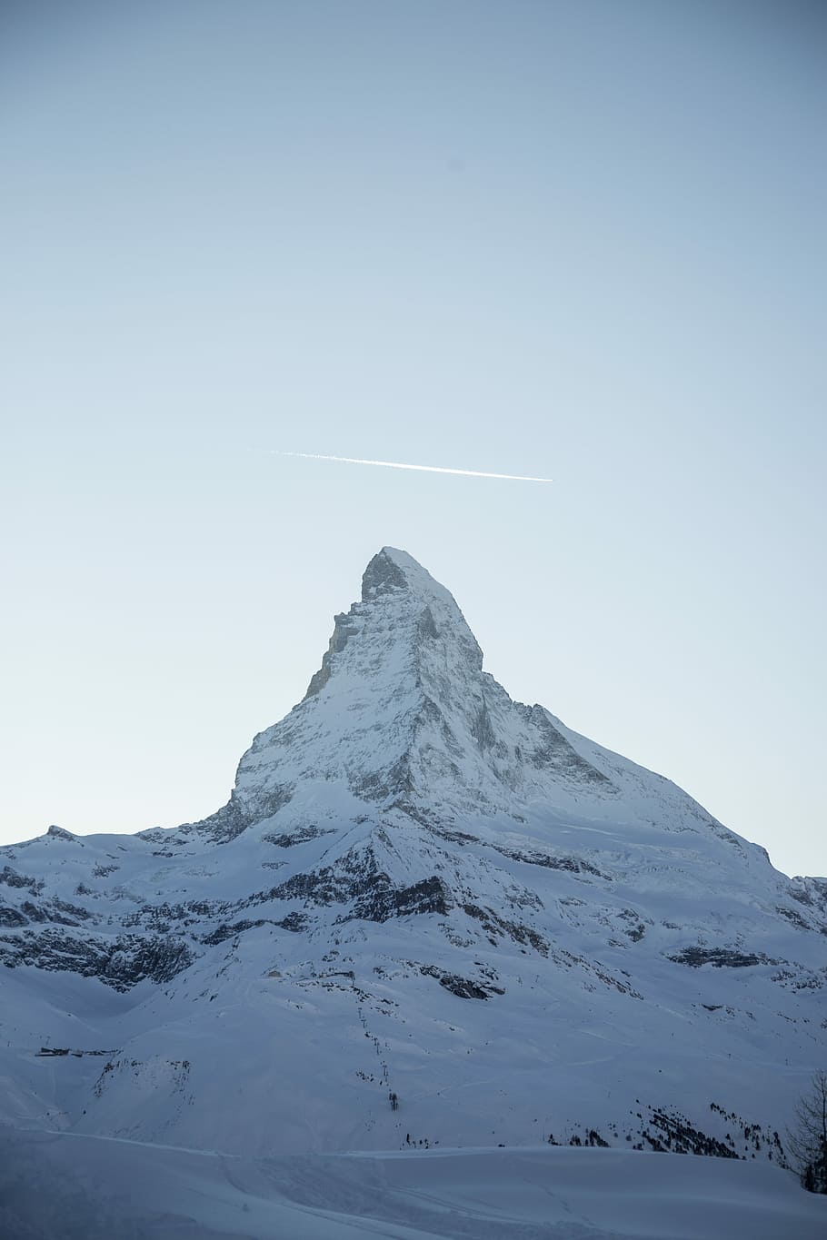 snow covered mountain during daytme, white mountain during daytime HD wallpaper