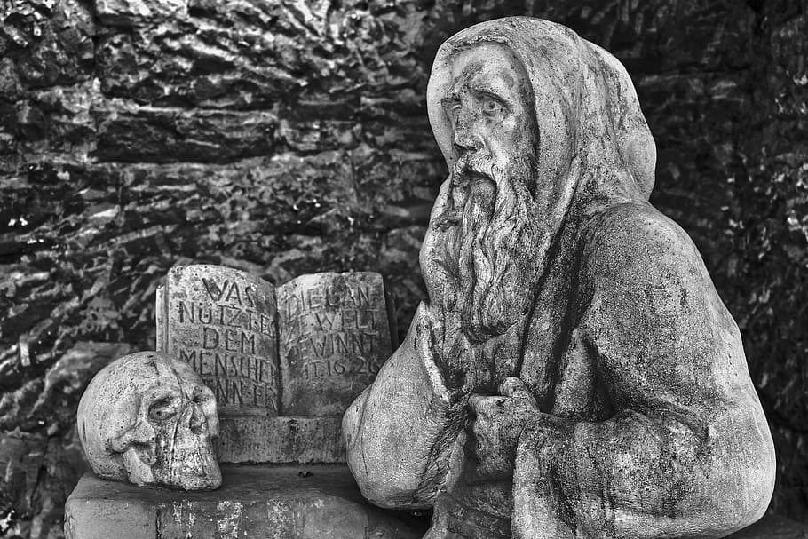 death, monk, monastery, grieve, figure, human, sad, fromm, faith HD wallpaper