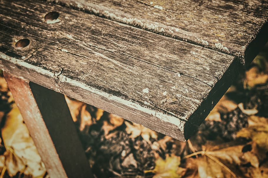 Bench, Old, Session, wood - material, close-up, abandoned, no people HD wallpaper