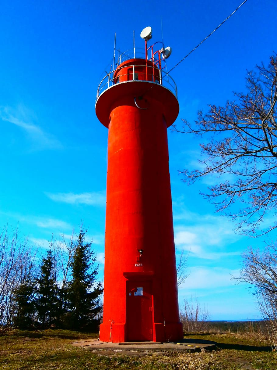 Lighthouse, Sky, Spring, Beacon, Coast, nautical, coastline HD wallpaper