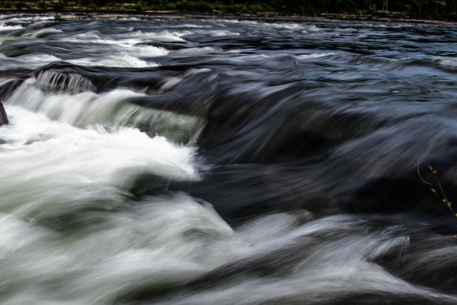 flow, outdoors, rapids, river, stream, water, nature, waterfall HD wallpaper