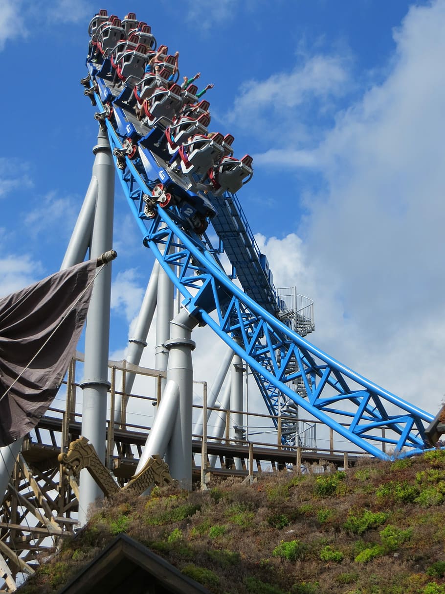 group of people riding on roller coaster during daytime, Europa Park