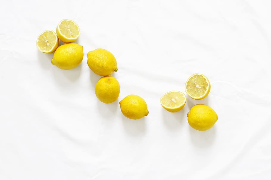 bunch of sliced American lemon, several lemon fruits, slices HD wallpaper