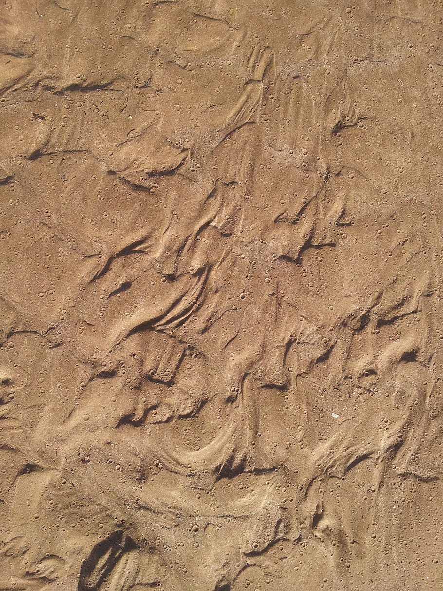 Texture, Sand, Beach, backgrounds, pattern, nature, no people HD wallpaper