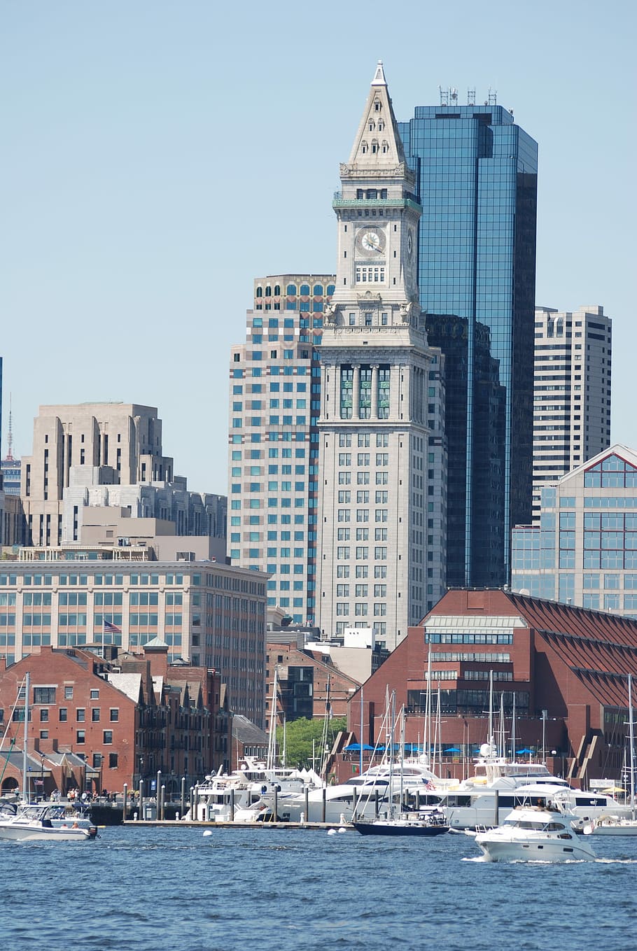 Tower, Clock, Boston, Custom House, architecture, landmark HD wallpaper