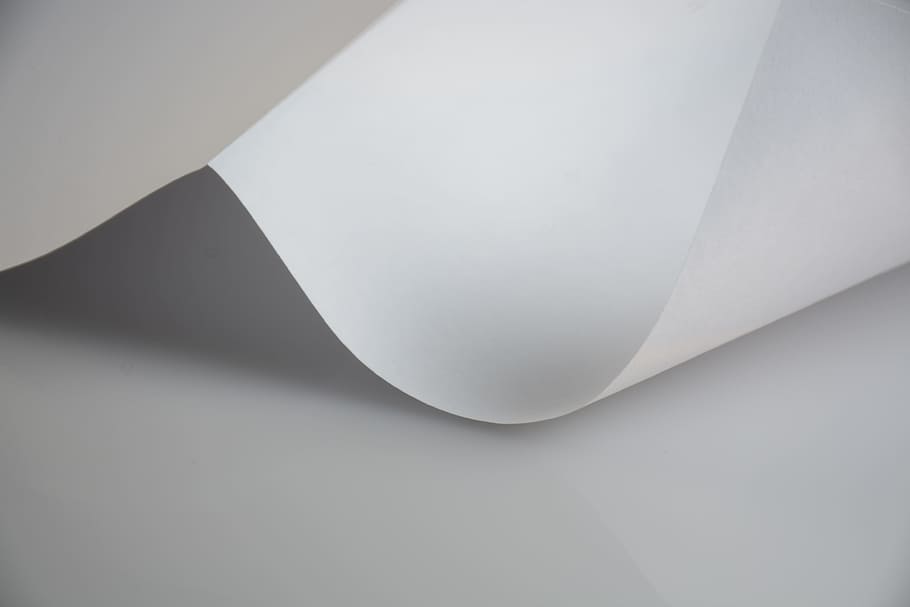 White Paper, Shapes, Empty, studio shot, no people, close-up HD wallpaper