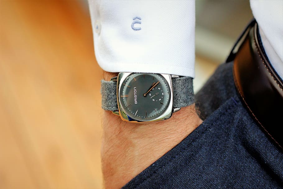 watch, suit, hand, human body part, one person, wristwatch HD wallpaper
