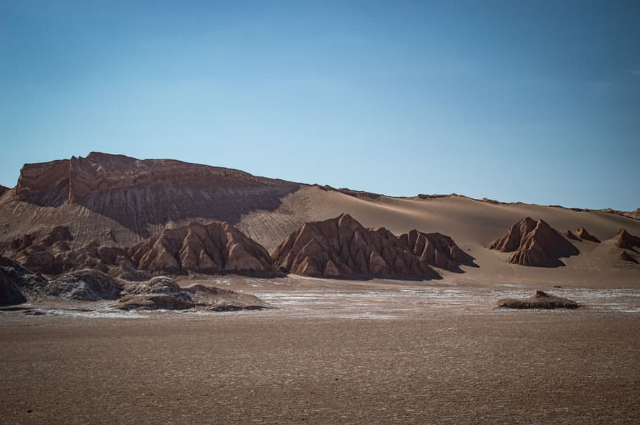 desert, san pedro de atacama, sand, sky, scenics - nature, tranquil scene, HD wallpaper