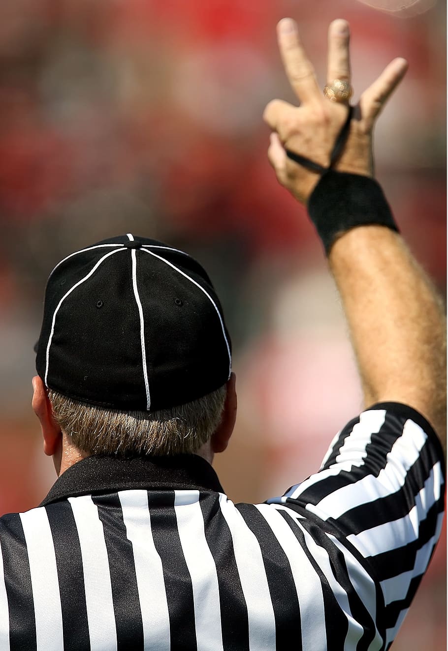 american football official, referee, football referee, competition, HD wallpaper