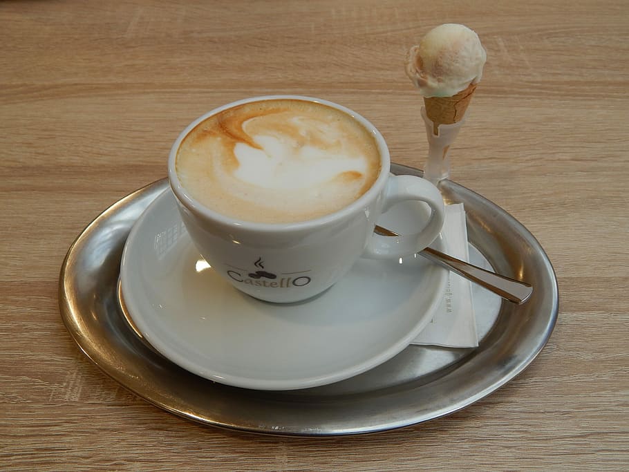 Coffee Cup, Coffee, Cup, Cafe, Ice, cappuccino, coffee - drink HD wallpaper