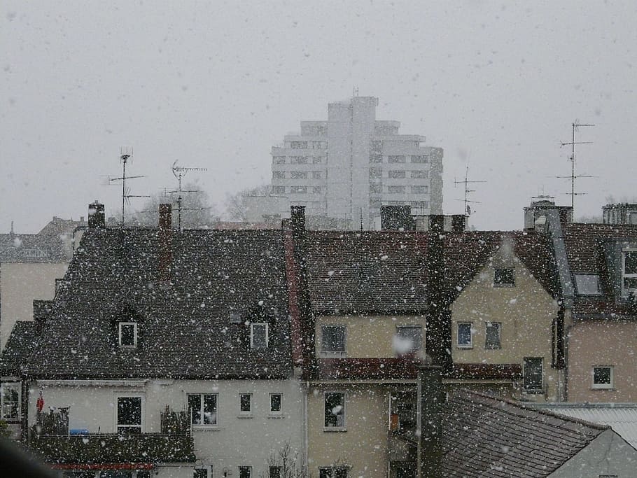 snowfall, snowflakes, blizzard, winter, winter dream, cold HD wallpaper