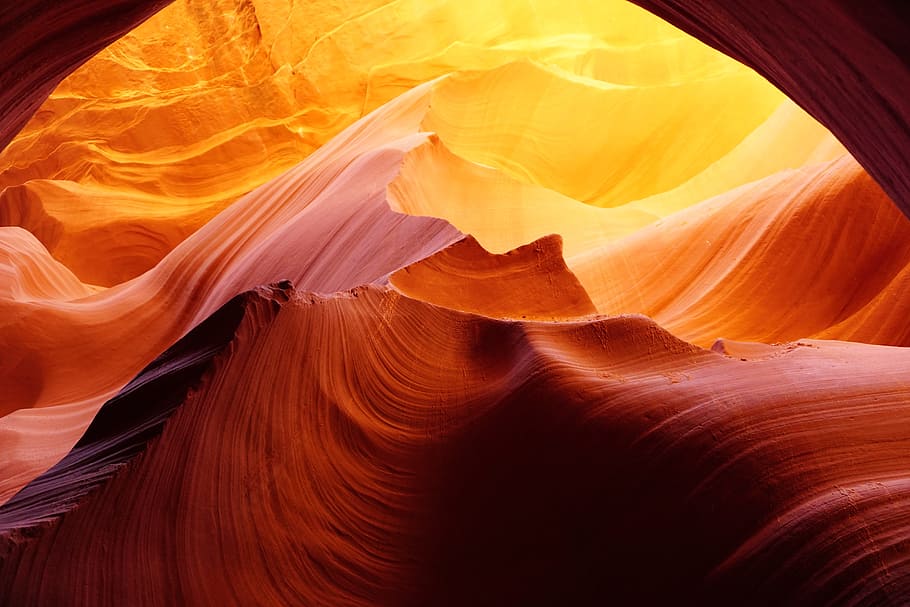 abstract, blur, color, wallpaper, canyon, nature, art, no person HD wallpaper