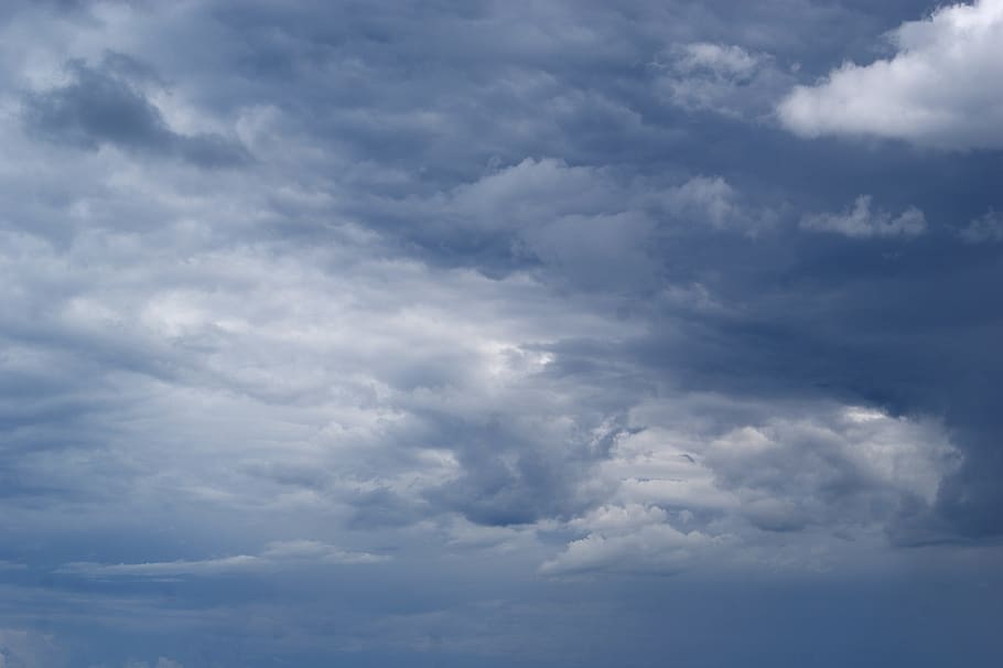 sky, clouds, blue, time, cloud - sky, beauty in nature, low angle view HD wallpaper