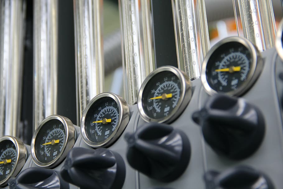 pressure, pressure gauge, dial, close-up, number, control panel HD wallpaper