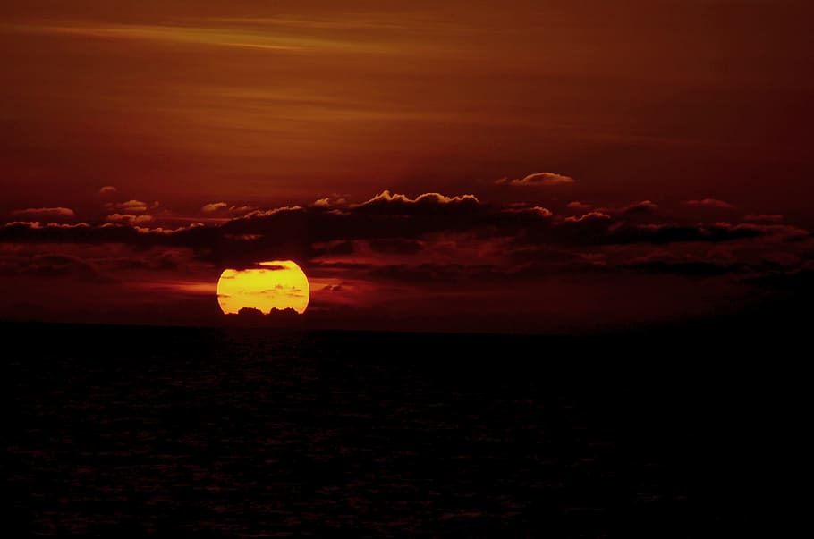 sunset, clouds photo during sunset time, nature, sky, dusk, cloud - Sky HD wallpaper
