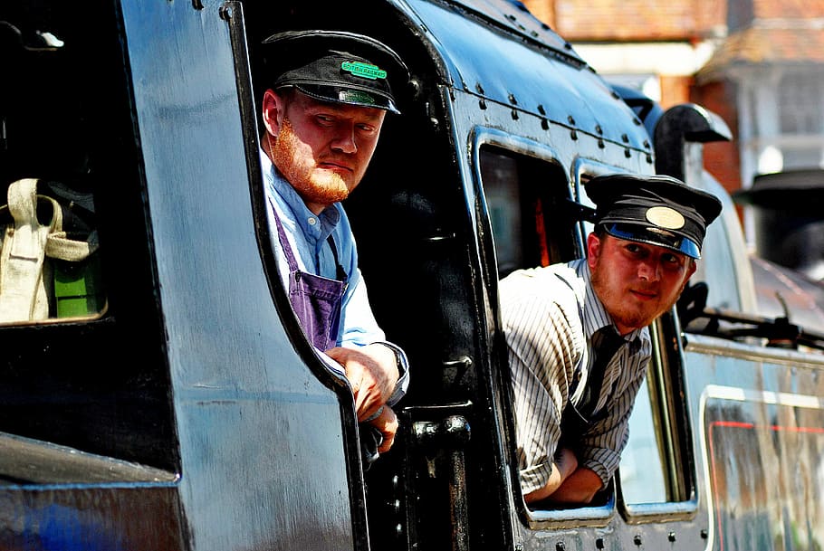 train, driver, guard, transportation, mode of transportation HD wallpaper