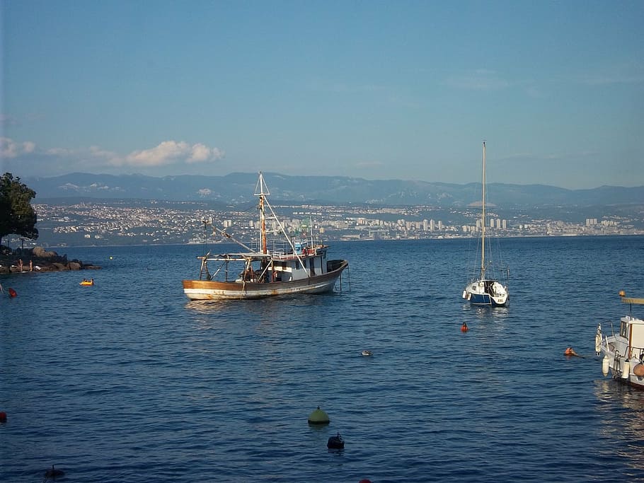 ship, sea, croatia, nautical vessel, water, transportation HD wallpaper