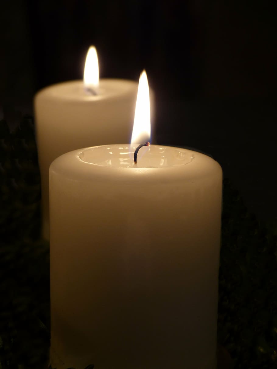 candle, candlelight, flame, wick, bill, lights, romantic, mood HD wallpaper