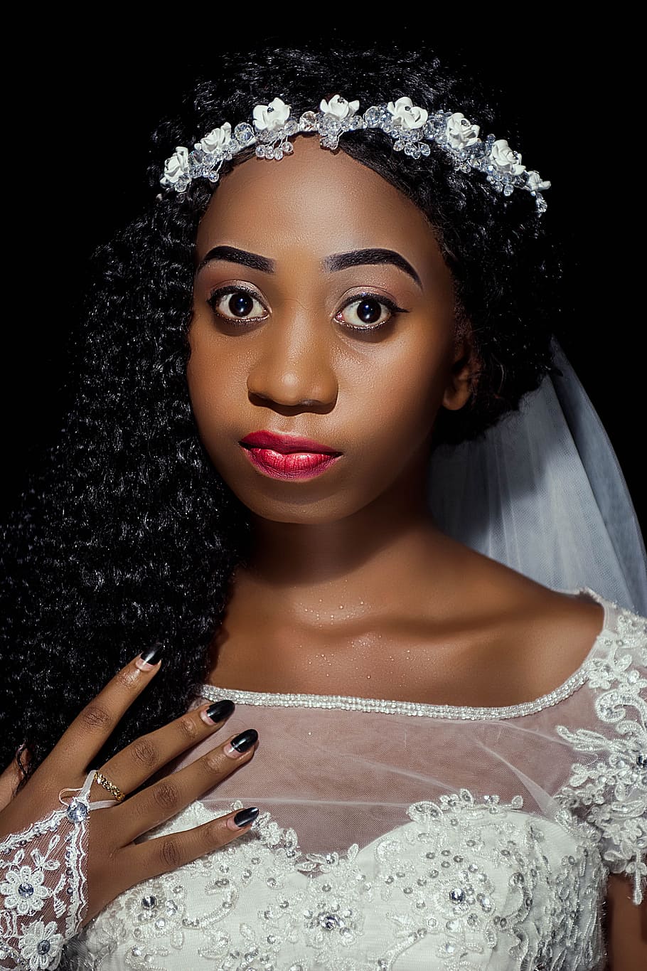 woman wearing white bridal gown, bride, wedding, wedding dress, HD wallpaper