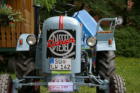 Eicher, Tractor, Trekker, Oldtimer, agriculture, technology HD wallpaper