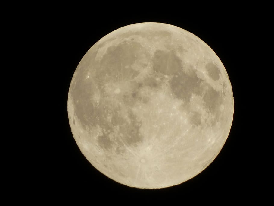 full moon, celestial body, night, dark, moonlight, universe HD wallpaper