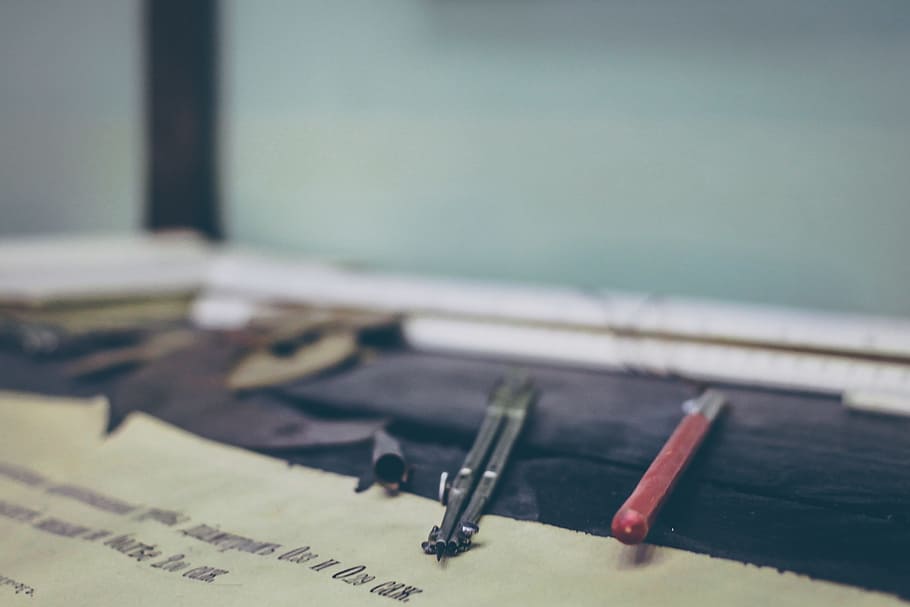 tools, table, paper, compass, design, drawing, architecture HD wallpaper
